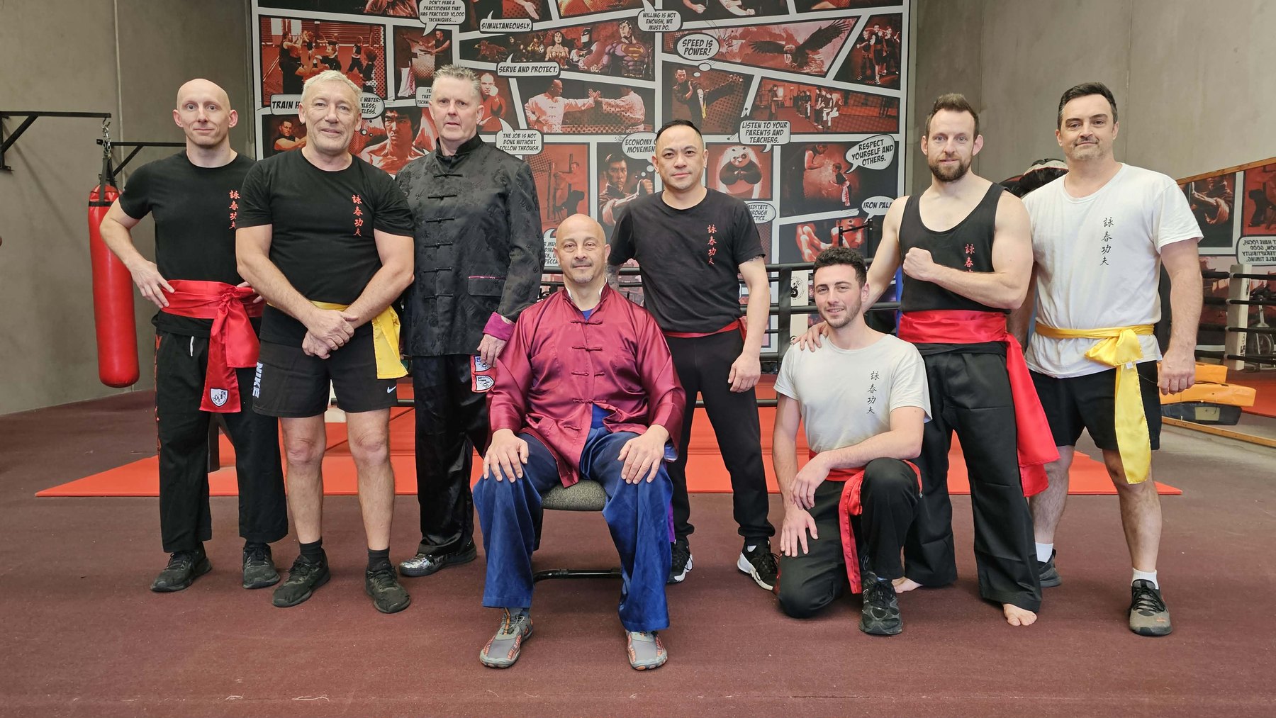 Members of the Wing Chun Universe instructor team at the Mornington academy